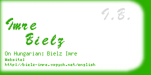 imre bielz business card